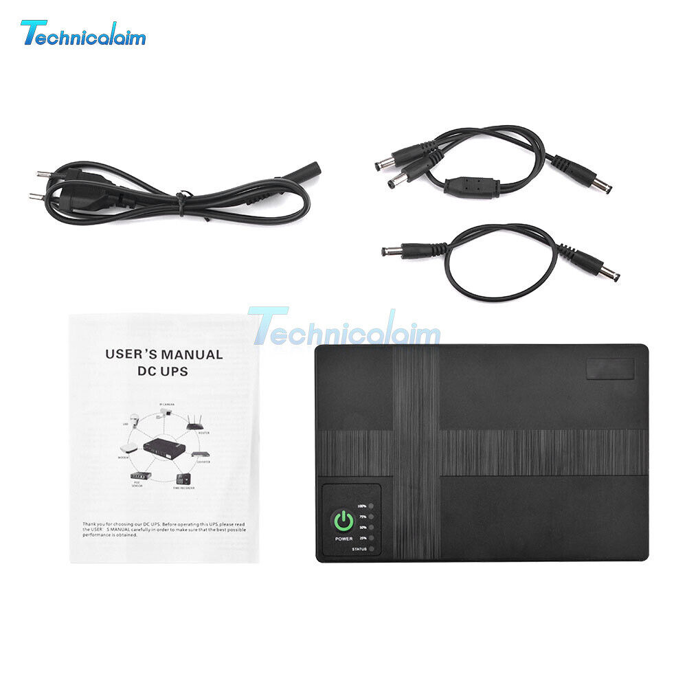 Portable 10400mAh UPS Power Supply for WiFi Routers