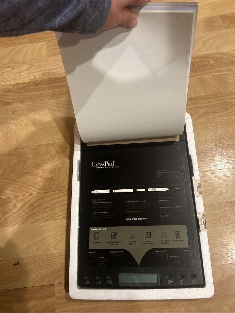 Revolutionary CrossPad Digital Notepad - Open Box, Complete Set