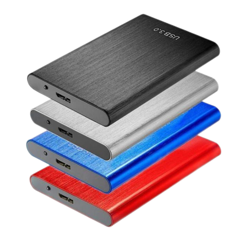 High-Speed USB 3.0 Portable External Hard Drive - 1TB/2TB/4TB