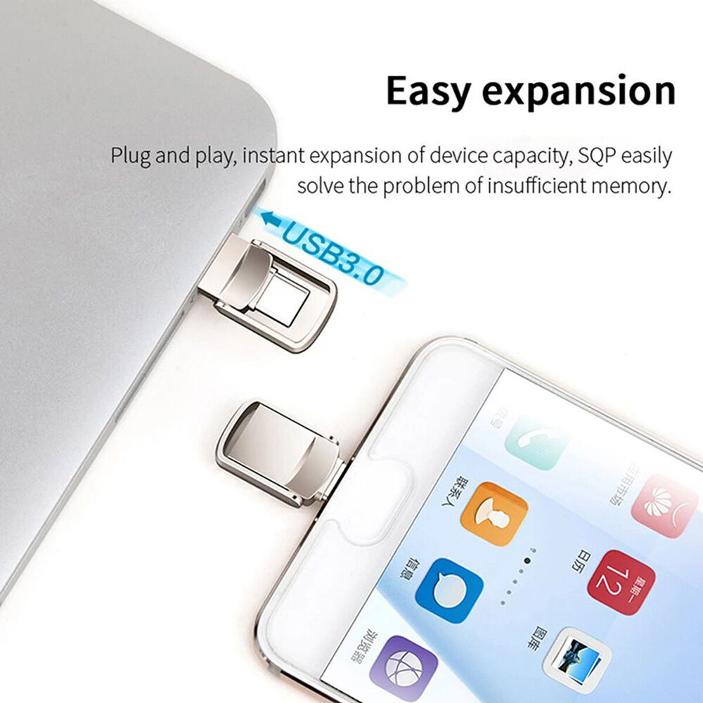 High-Capacity 1TB/2TB USB 3.0 Type-C Flash Drive for Speedy Data Transfer
