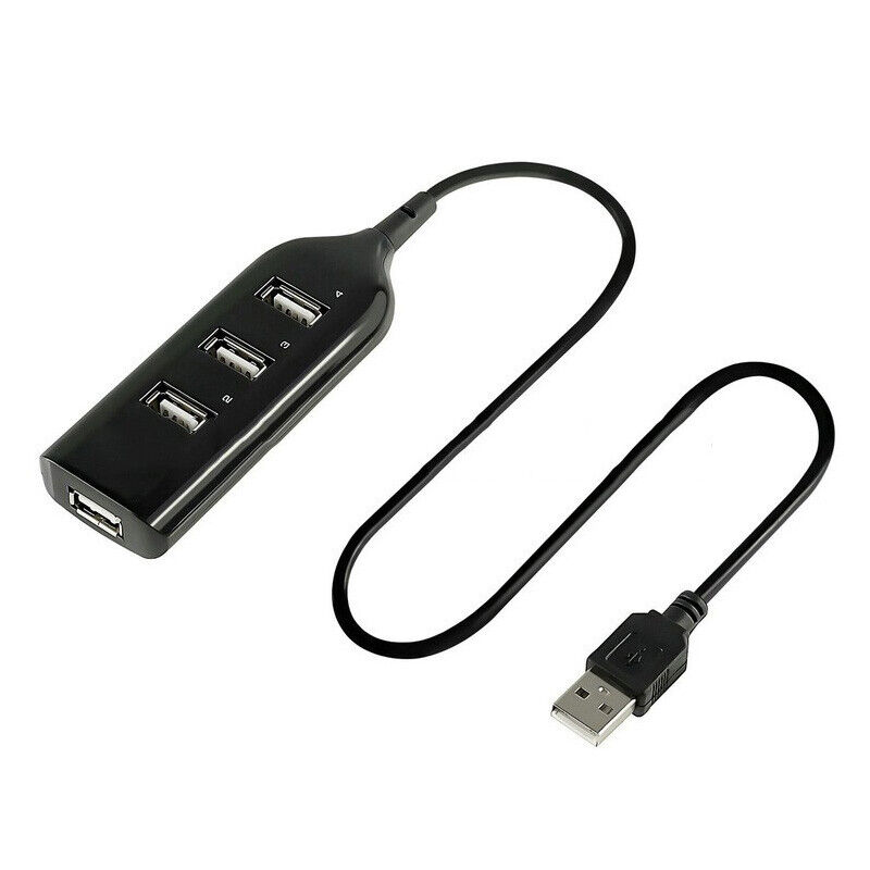 4-Port USB 2.0 High-Speed External Hub with Cable