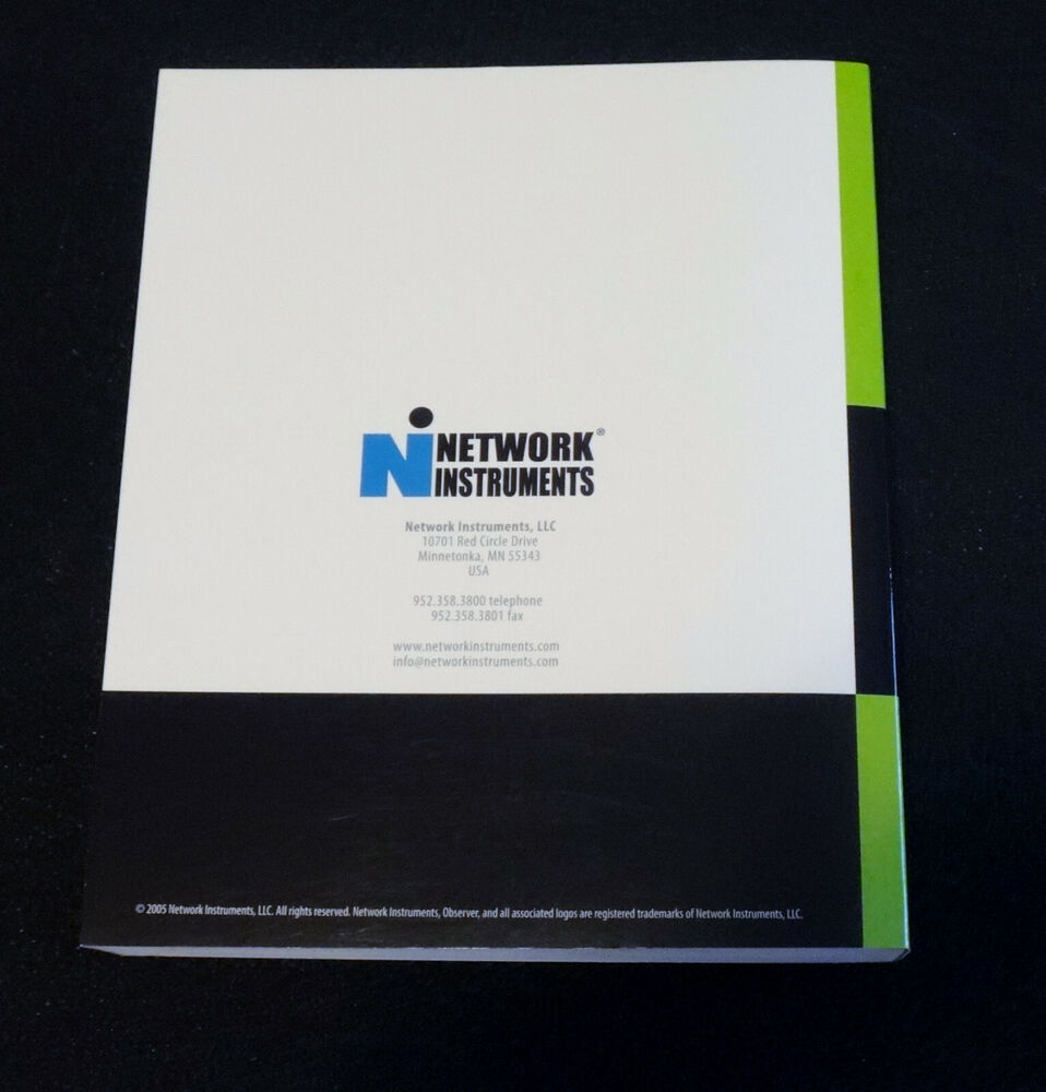 Network Instruments Observer 11 Comprehensive Guide 2005