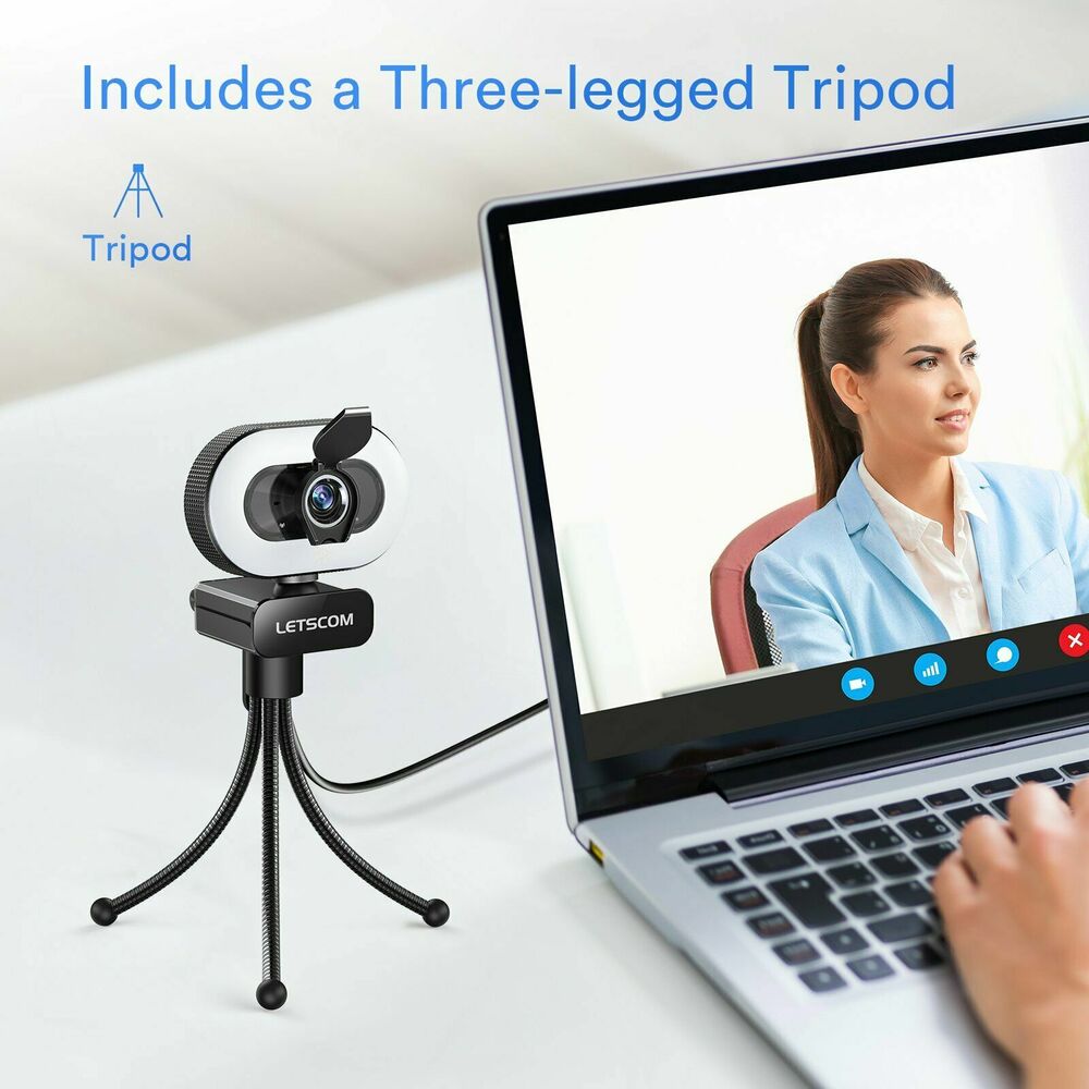 1080P HD Webcam with Built-in Mic for Clear Video Communication