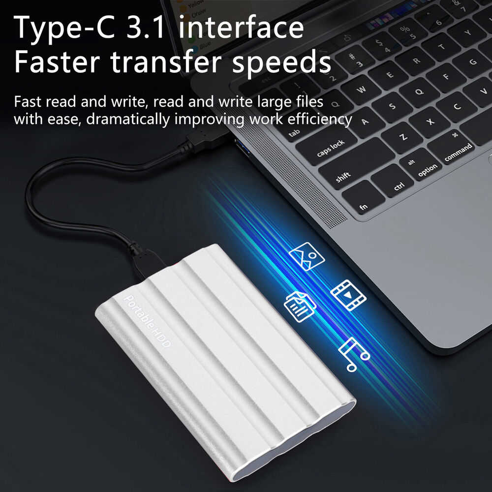 High-Capacity USB 3.0 External Hard Drive - Versatile Storage for All Devices