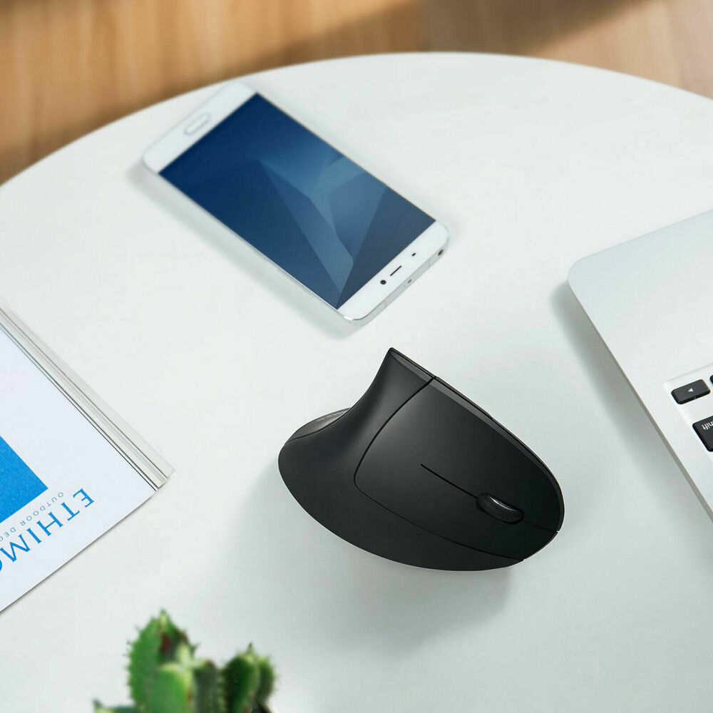 Ergonomic Vertical Optical Mouse with Customizable Keys