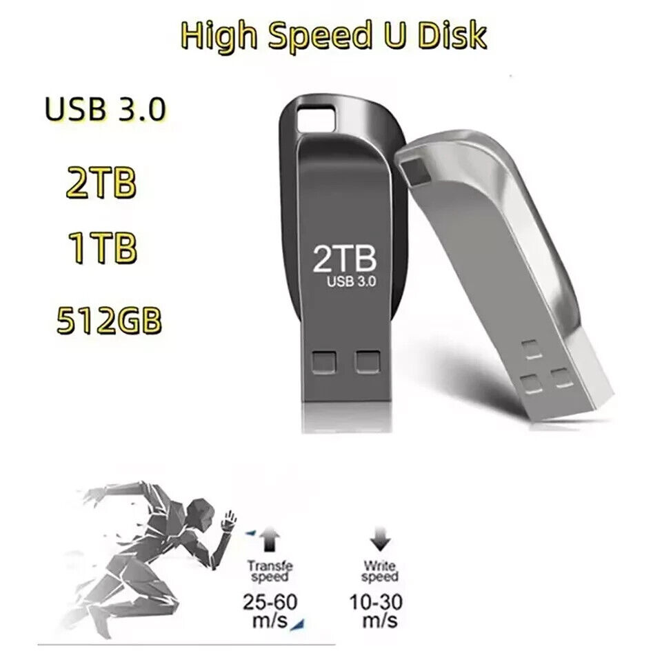 2TB High-Performance USB 3.0 Flash Drive - Optimize Storage for PCs and Laptops
