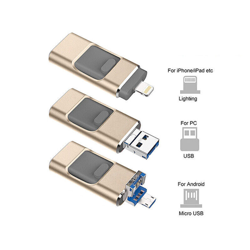 All-in-One 4in1 USB 3.0 Flash Drive - High-Speed Storage for All Your Devices