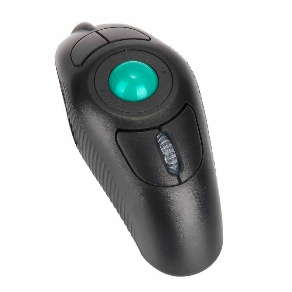 Ergonomic Wireless Trackball Mouse with Laser Pointer