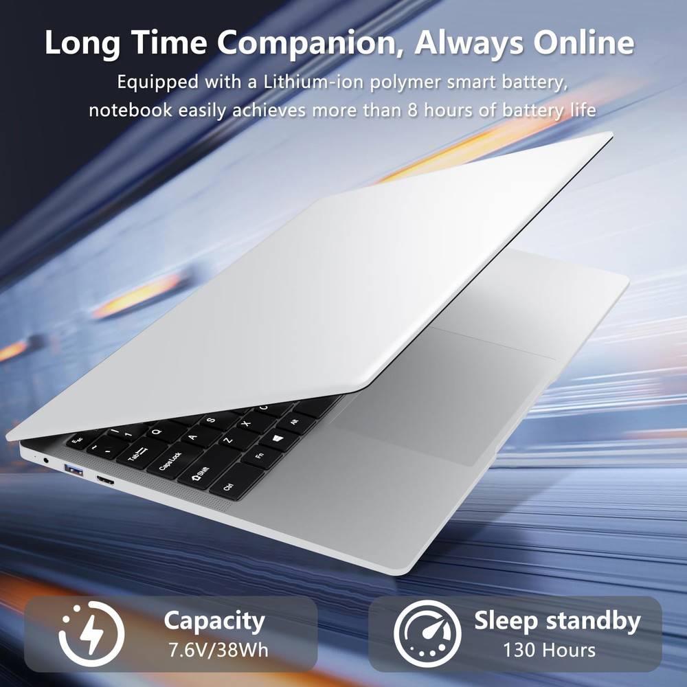KUU 15.6" High-Performance Gaming Laptop with Intel N4000, 8GB RAM, 256GB SSD