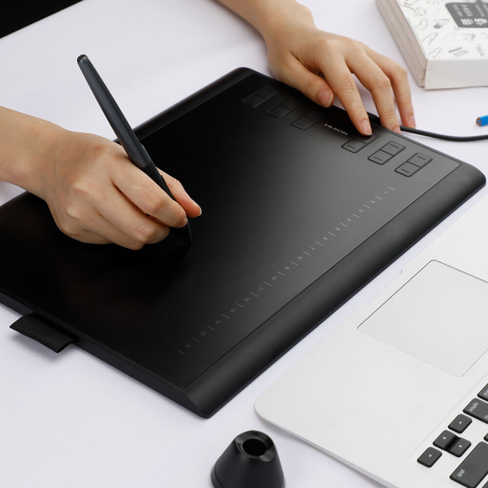 Huion H1060P Refurbished Graphics Tablet with Battery-free Pen