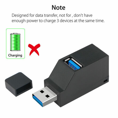 4-Port USB 3.0 Hub Adapter with Charger - High-Speed Connectivity for All Devices