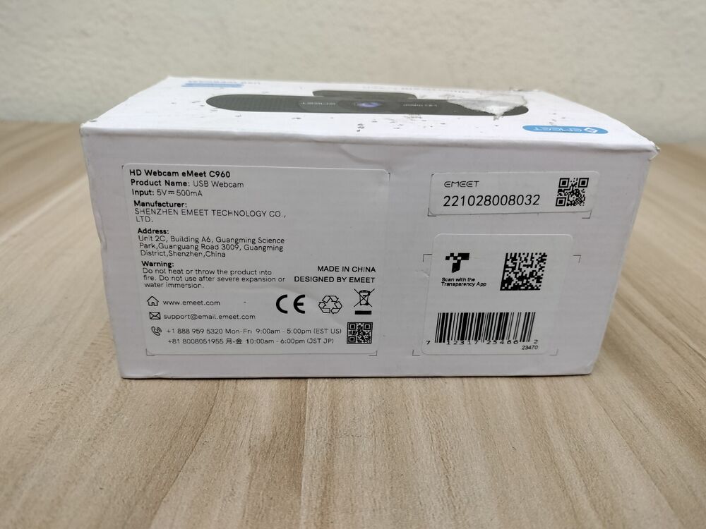 Emeet C960 HD Smart Webcam - Open Box Deal