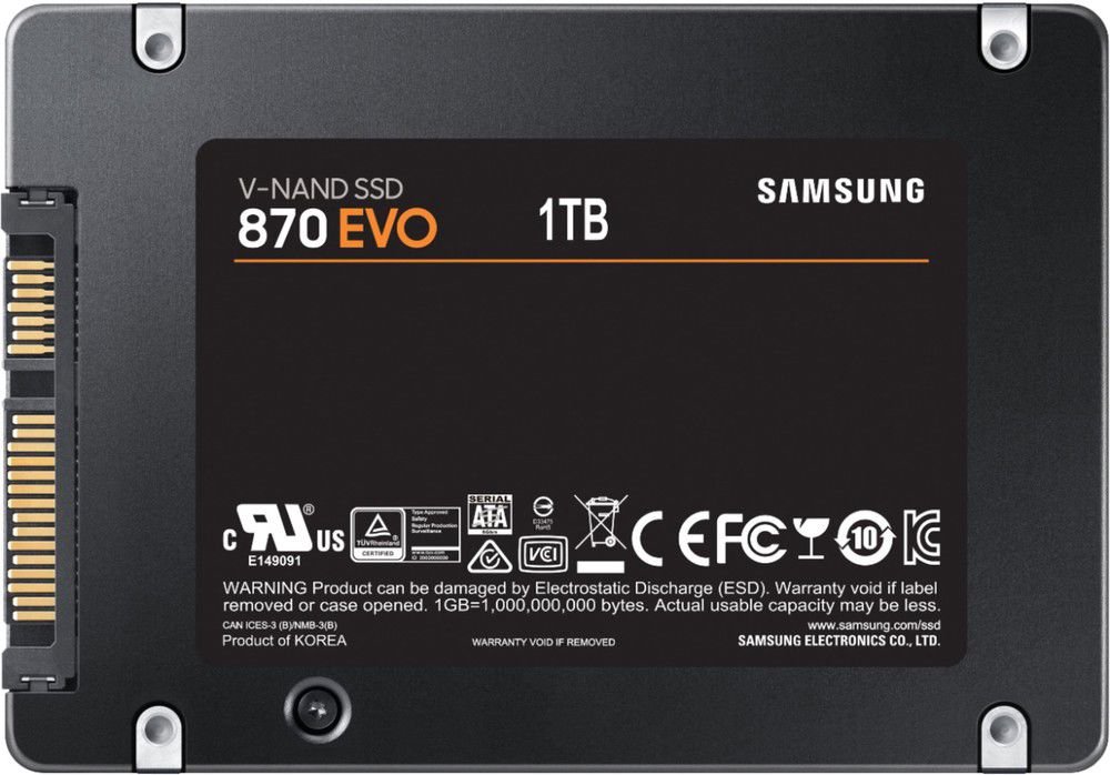 Samsung 870 EVO 1TB SATA SSD - High-Speed, Certified Refurbished by Geek Squad