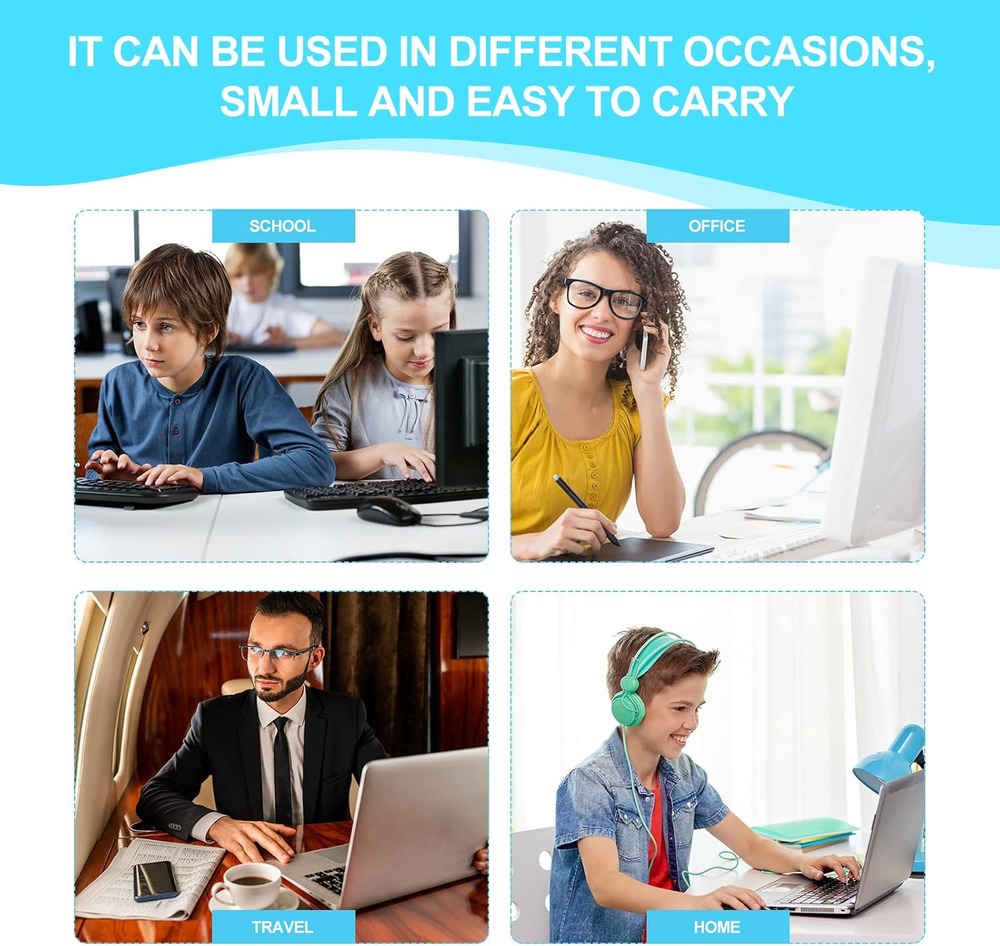 Ergonomic High-Precision USB 2.0 Wired Optical Mouse with Scroll Wheel