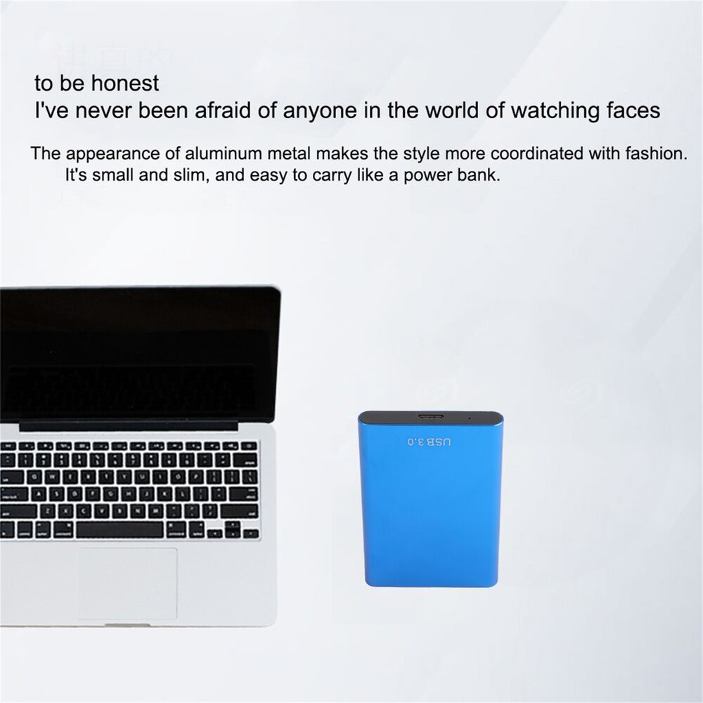 High-Speed USB 3.0 Portable External Hard Drive - 1TB/2TB/4TB