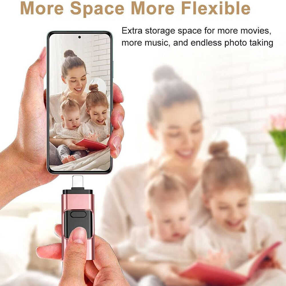 All-in-One 4in1 USB 3.0 Flash Drive - High-Speed Storage for All Your Devices