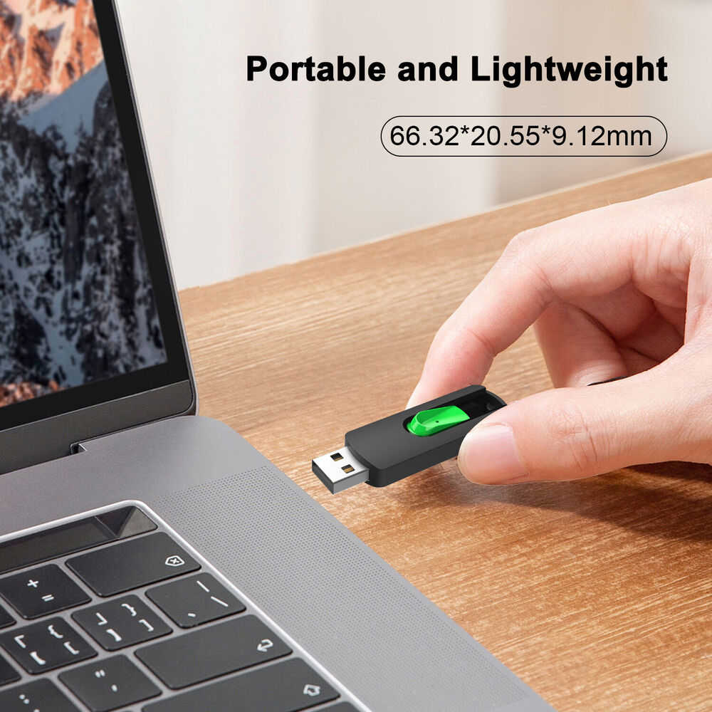 Enhanced Storage with Retractable USB 2.0 Flash Drive