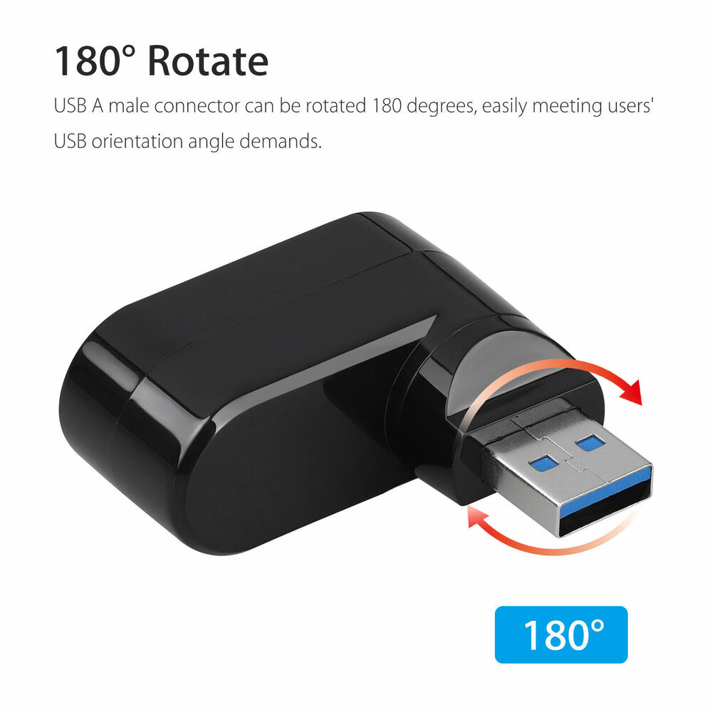 3 Port USB 3.0 Hub Splitter - Boost Connectivity for Multiple Devices