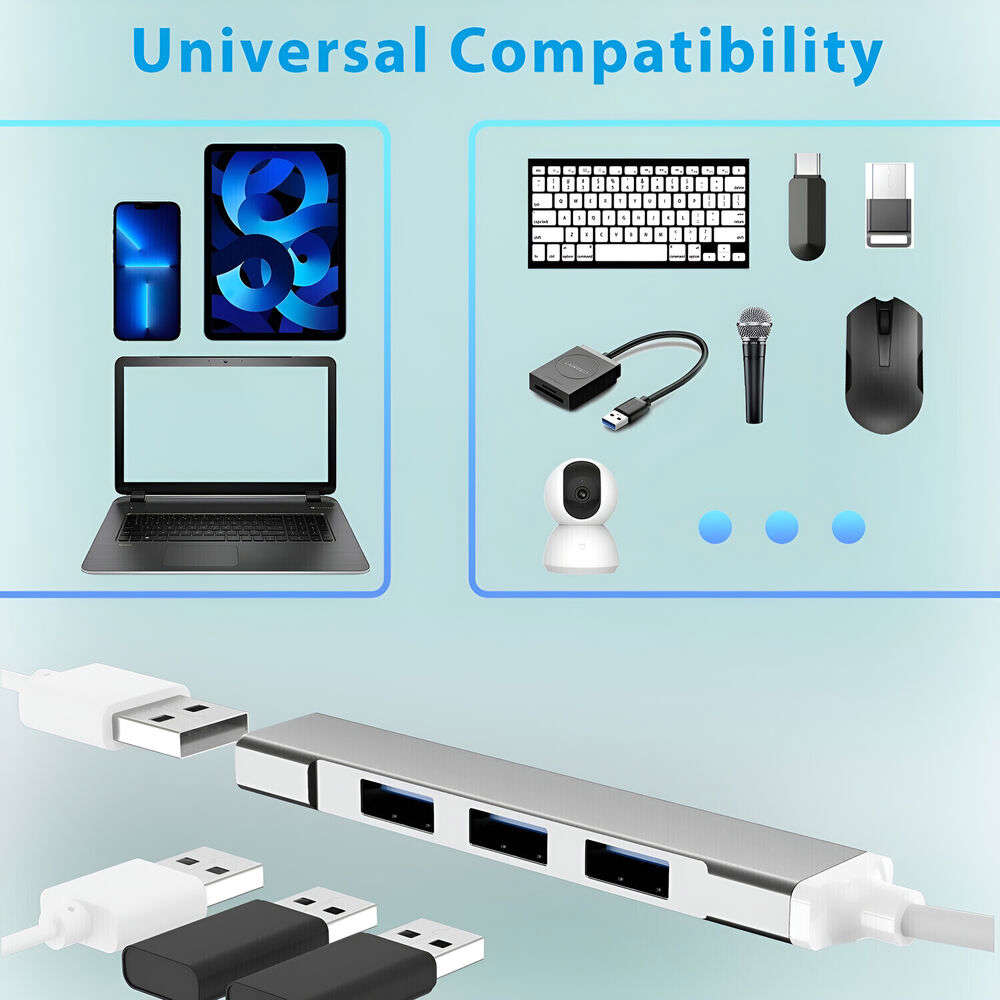 USB 3.0 4-Port Hub Splitter - Enhanced Connectivity for Multiple Devices