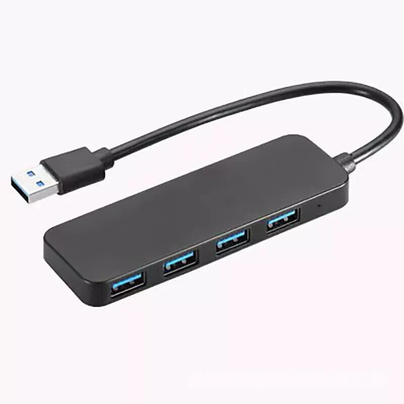 4-Port USB 3.0 Hub for Enhanced Laptop Connectivity