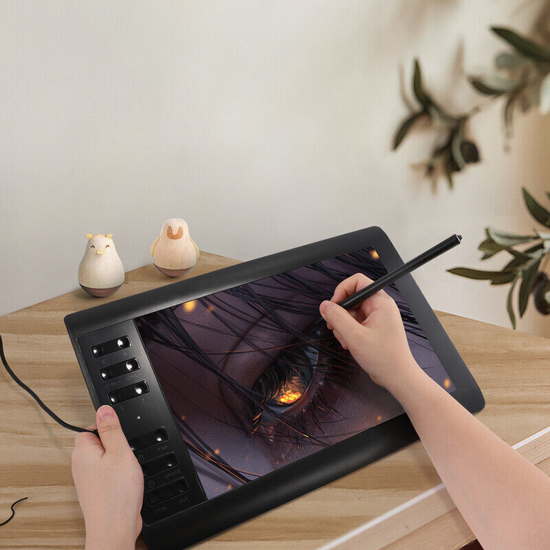 10x6 inch Professional Digital Drawing Tablet with Battery-free Pen