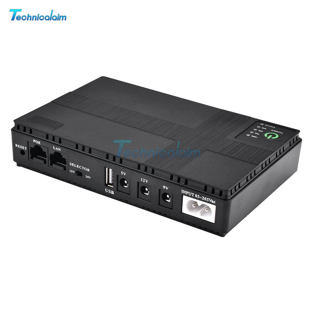 Portable 10400mAh UPS Power Supply for WiFi Routers