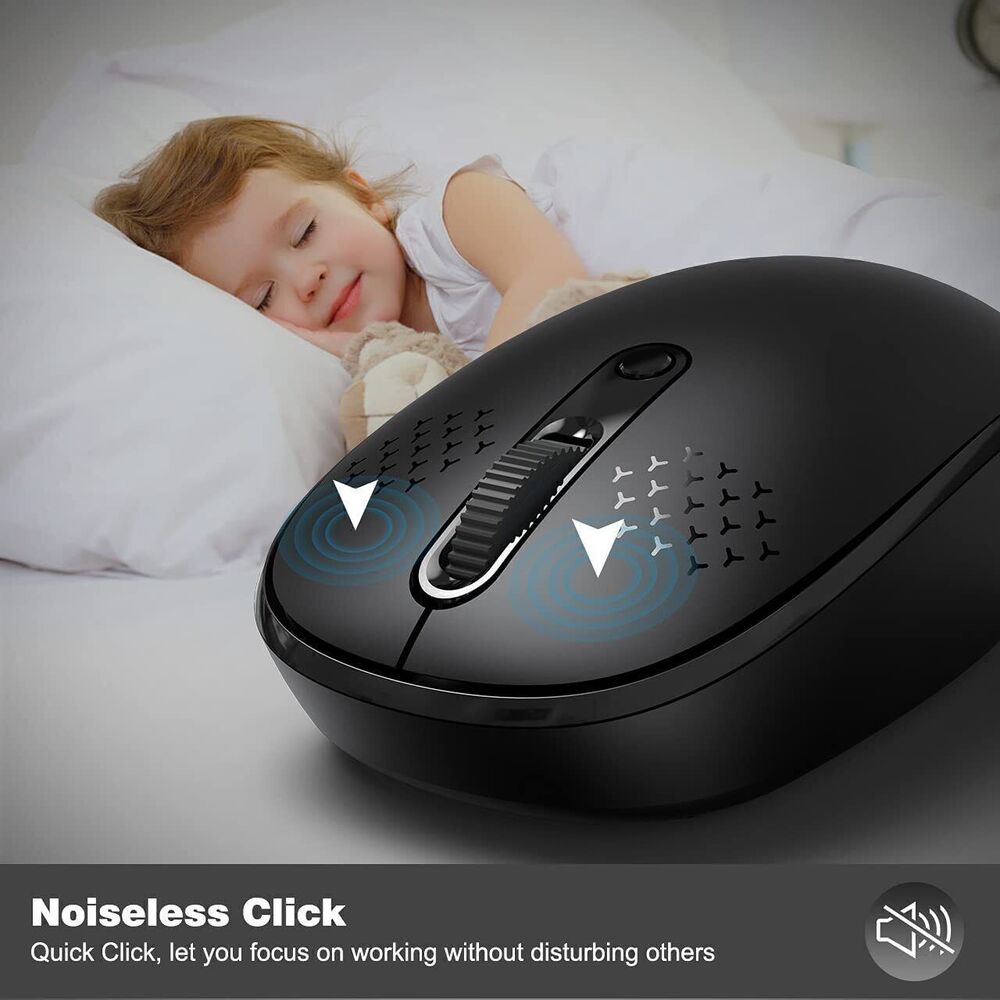 Wireless 2.4GHz Ergonomic Optical Mouse with Adjustable DPI
