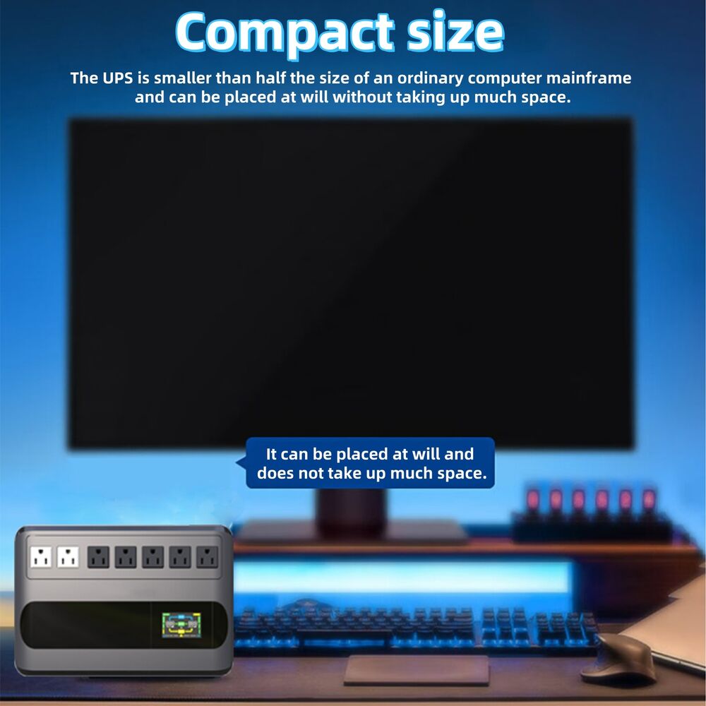 Uninterruptible Power Supply 1000VA/500W with Battery Backup