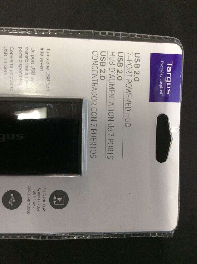 TARGUS USB 2.0 7-Port Powered Hub ACH215 - High-Speed Connectivity Hub