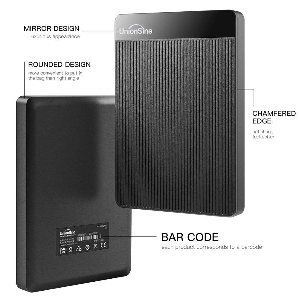 Enhanced Gaming Storage: 1TB/2TB Portable External USB 3.0 HDD for Consoles