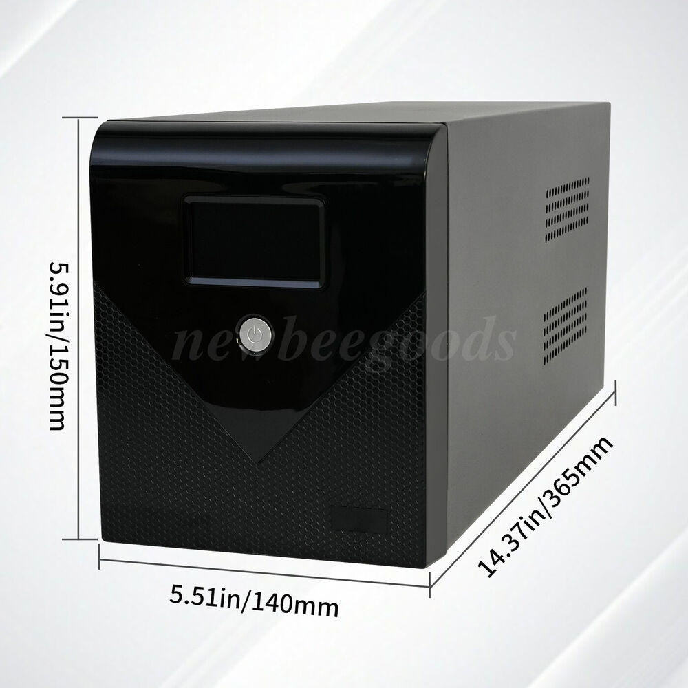 1200VA 720W UPS Power Supply with LCD Display and 4 Outlets