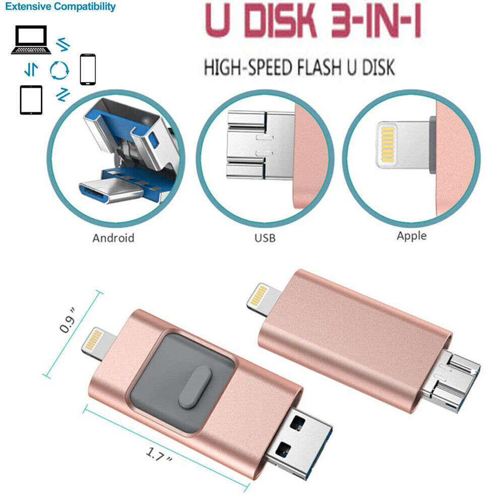 All-in-One 4in1 USB 3.0 Flash Drive - High-Speed Storage for All Your Devices