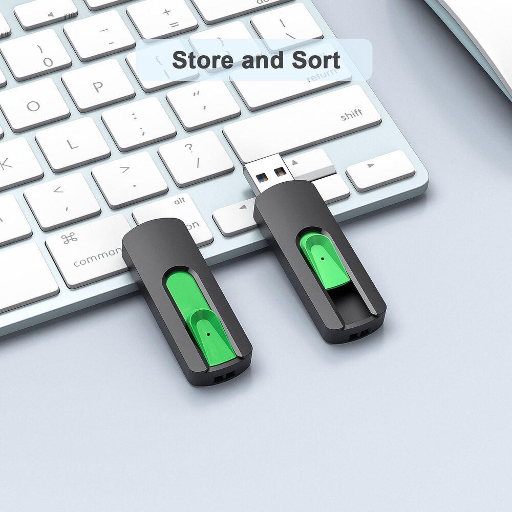 Enhanced Storage with Retractable USB 2.0 Flash Drive