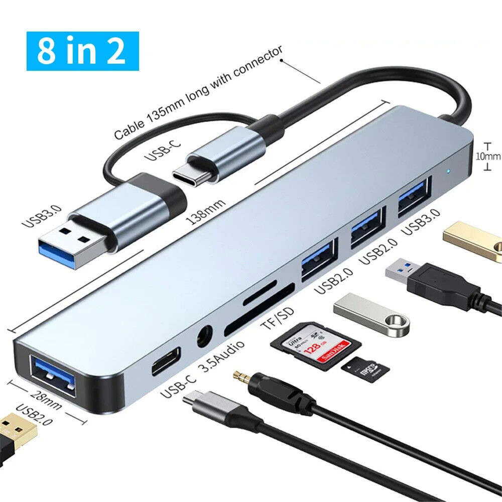 USB-C Multi-Port Docking Station with Enhanced Connectivity