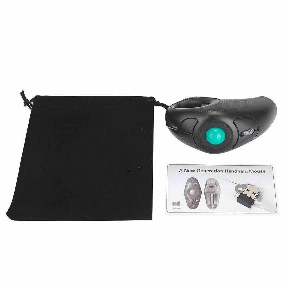 Ergonomic Wireless Trackball Mouse with Laser Pointer