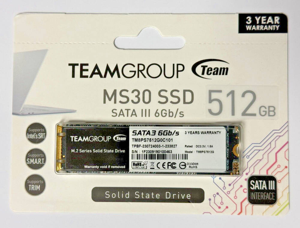 TEAMGROUP MS30 SSD - High-Speed Storage with SLC Cache