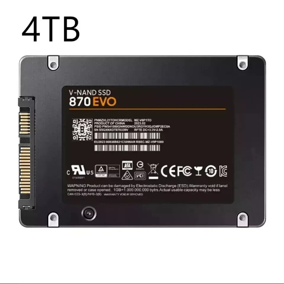 Enhanced Performance 4TB, 2TB, 1TB SSD SATA III Drives for PC/MAC