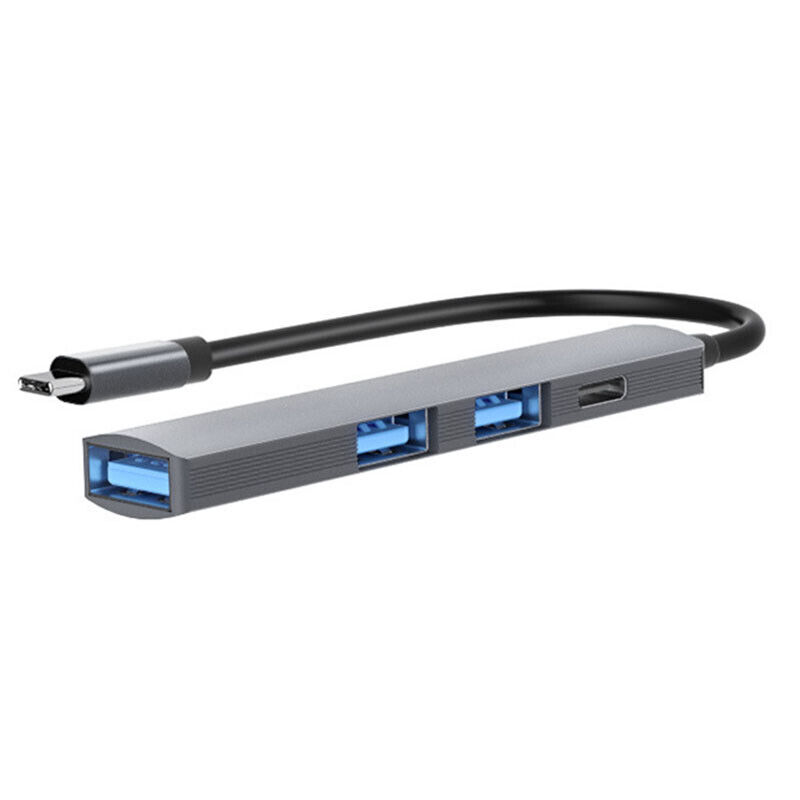 4-Port USB-C Hub Adapter for Enhanced Connectivity