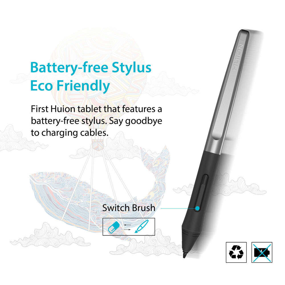 Huion H950P Digital Art Tablet with 8192 Pressure Sensitivity