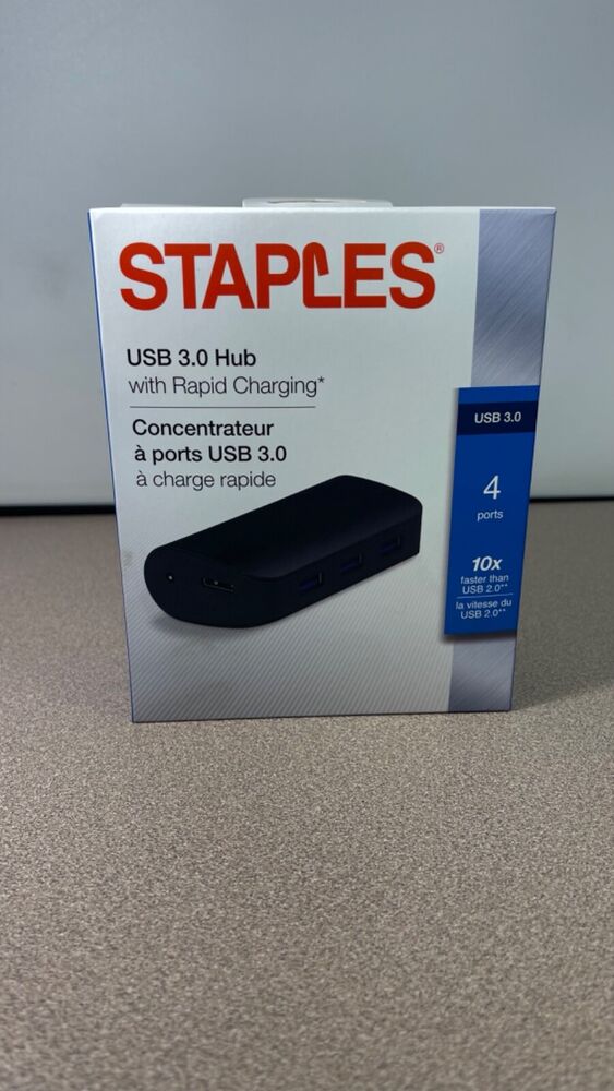 4-Port USB 3.0 Charging Hub with Rapid Charge Technology