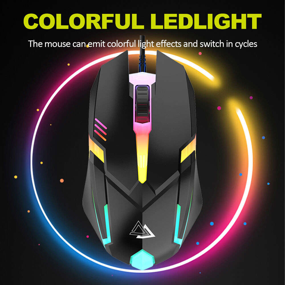 Premium RGB LED Rainbow Backlit Mechanical Gaming Keyboard and Mouse Combo