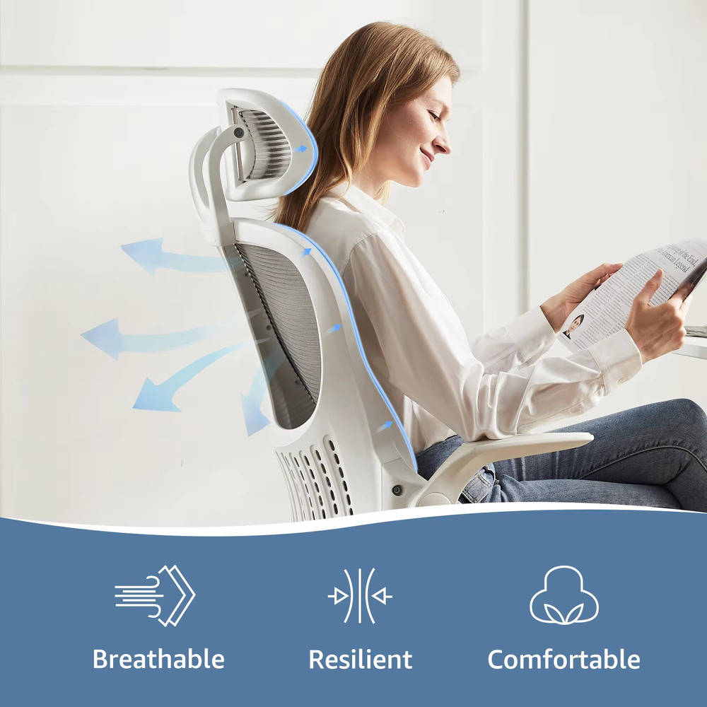 Ergonomic Breathable Mesh Office Chair with Adjustable Features