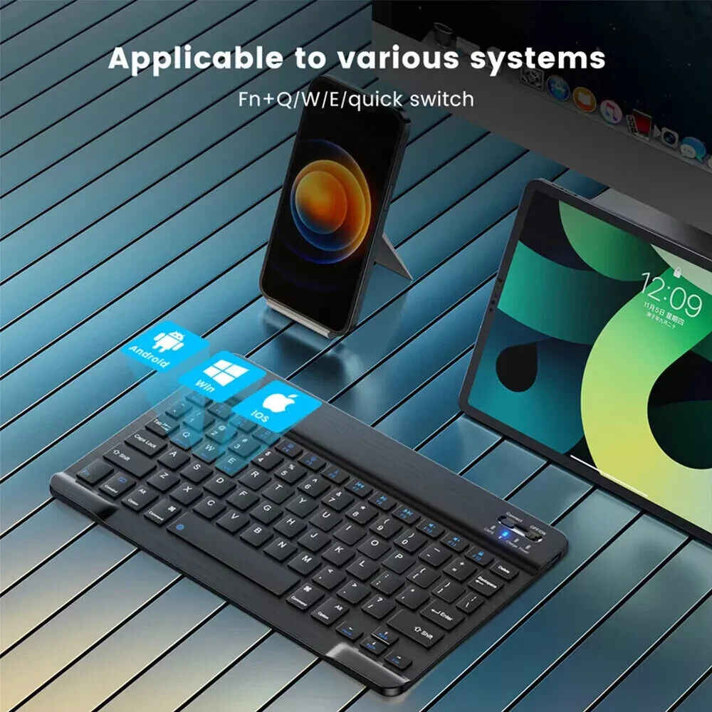 Ergonomic Wireless Rechargeable Keyboard and Mouse Set