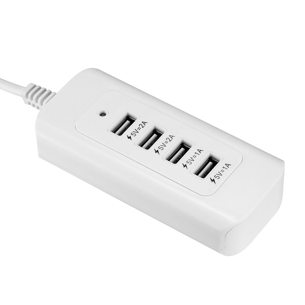 6-Port High-Speed USB Wall Charger Station
