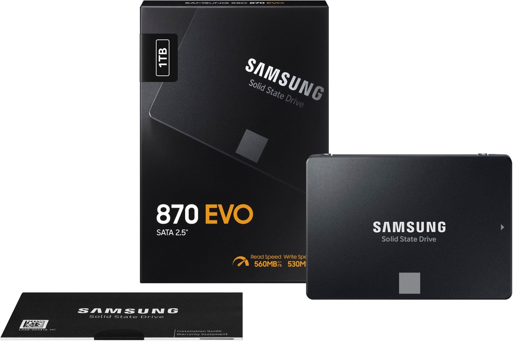Samsung 870 EVO 1TB SATA SSD - High-Speed, Certified Refurbished by Geek Squad