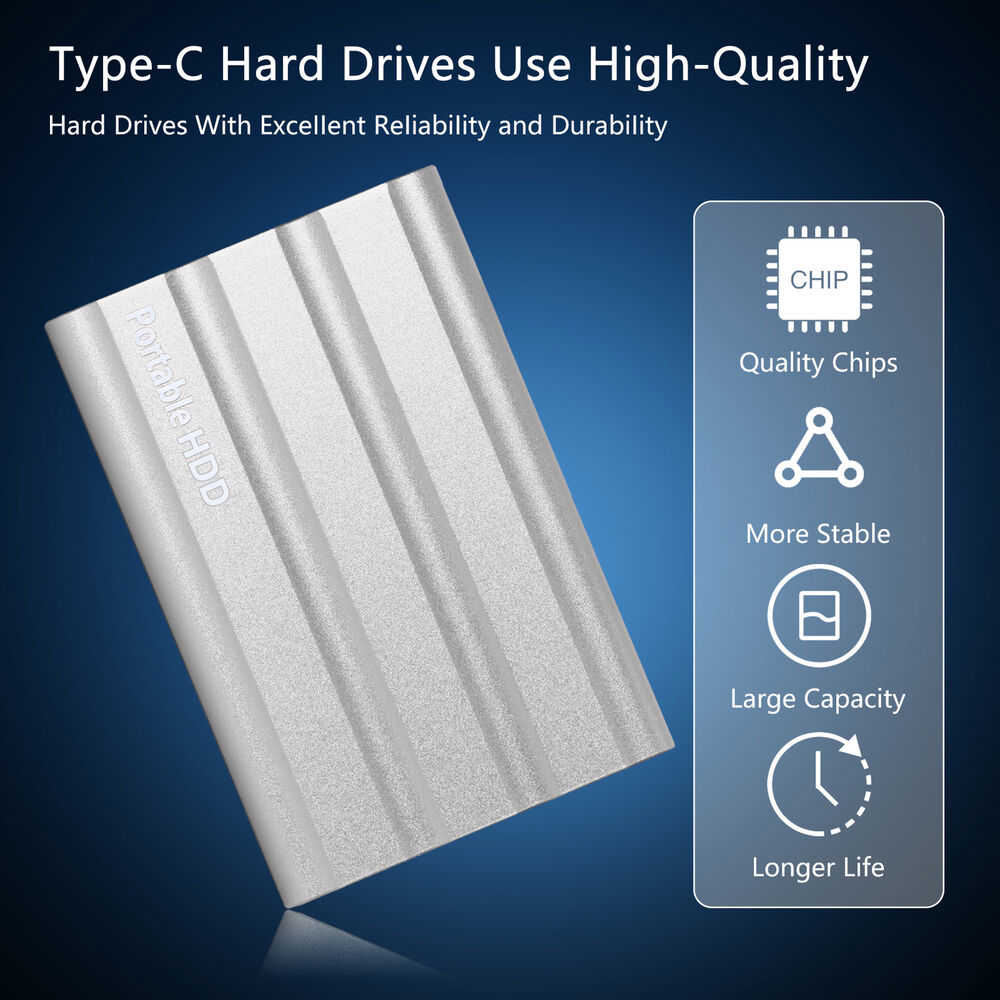 High-Capacity USB 3.0 External Hard Drive - Versatile Storage for All Devices