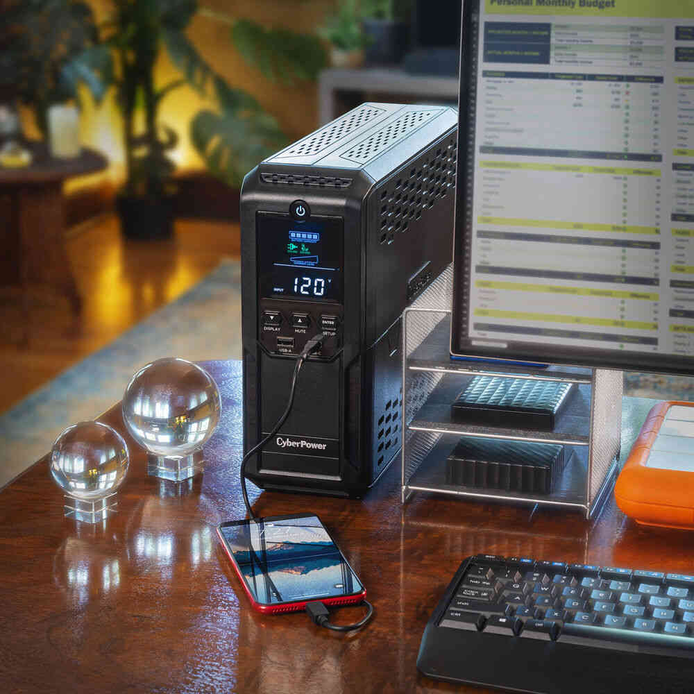 CyberPower CP1500AVRLCD3-R 1500VA/900W Refurbished UPS Tower - Enhanced Power Protection