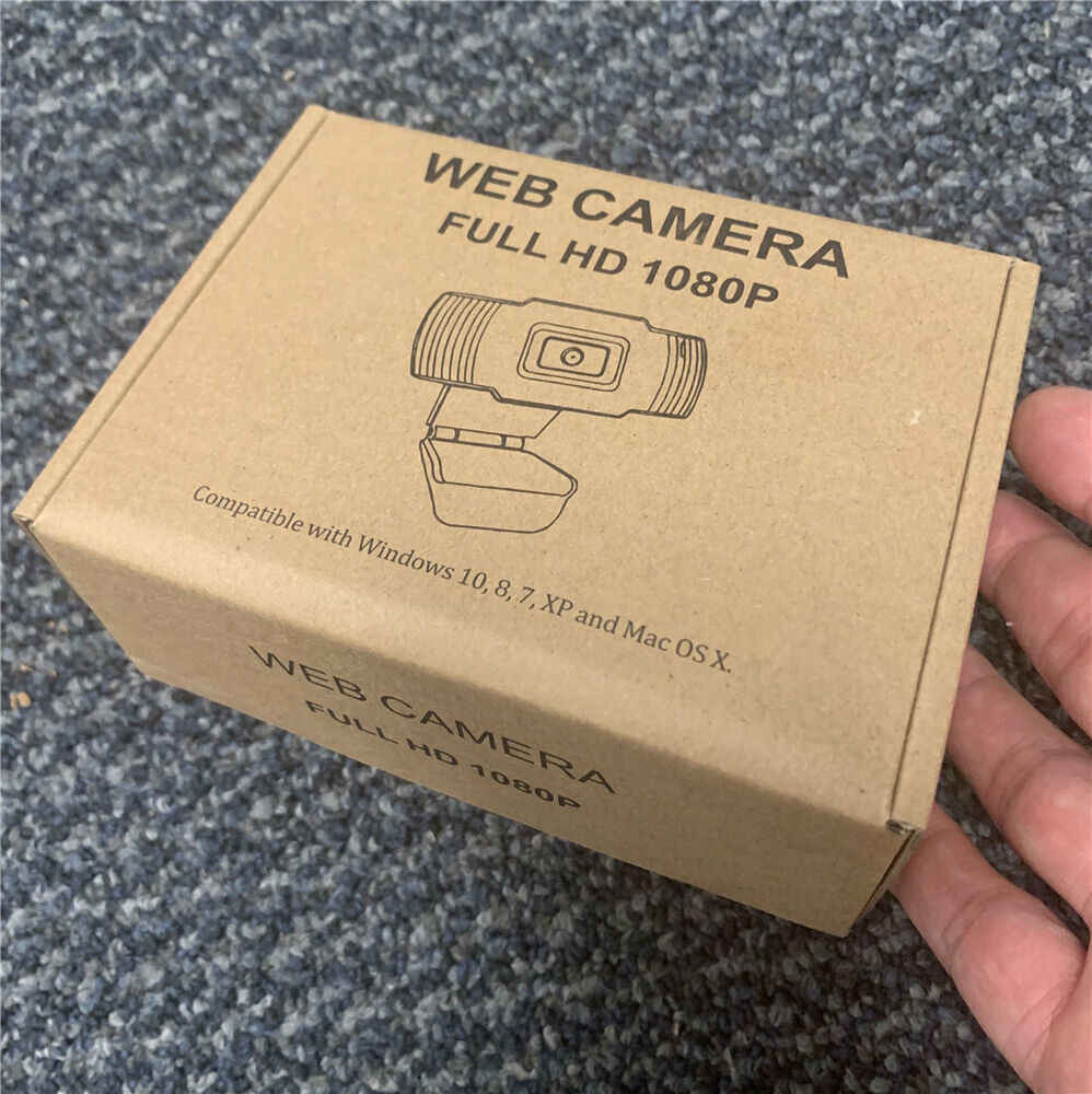 1080P HD Webcam with Auto Focus and Built-in Mic for Clear Video Calls