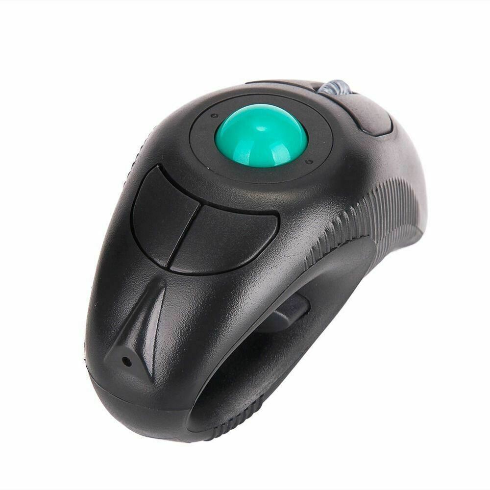 Ergonomic Wireless Trackball Mouse with Laser Pointer