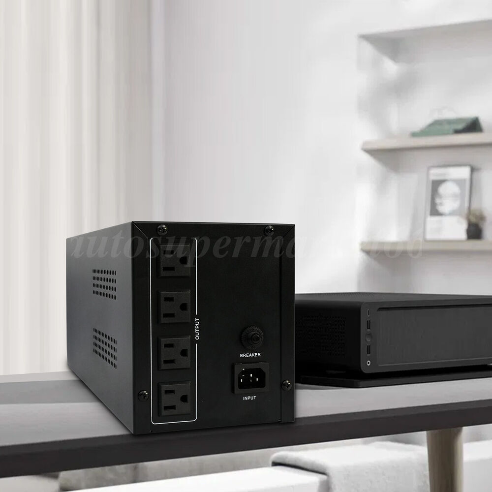 Reliable 1500VA/900W UPS with Built-in Battery for Power Backup